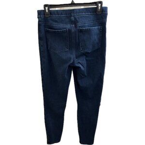 Spanx Pull On Jean-ish Ankle Leggings Jeans Women's Medium Blue Stretch Control